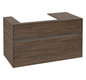 V&B Waschtischunterschrank Collaro 100x54,8x50cm, Waschtisch links, LED-Beleuchtung 7,3 W, arizona oak
