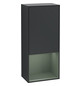 V&B Seitenschrank Wandbeleuchtung Finion 41,8cm, rechts, Regal unten Olive Matt, Midnight Blue Matt Lacquer