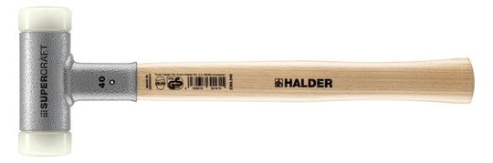 HALDER-Supercraft-Schonhammer 40 mm, mit Hickorystiel