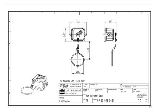 HART Schutzkappe             09200035427 