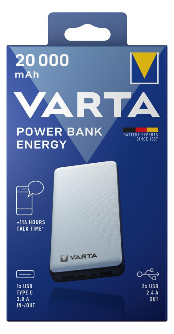 Bild Power Bank Energy 20000 (2 x 10000) - VARTA-0