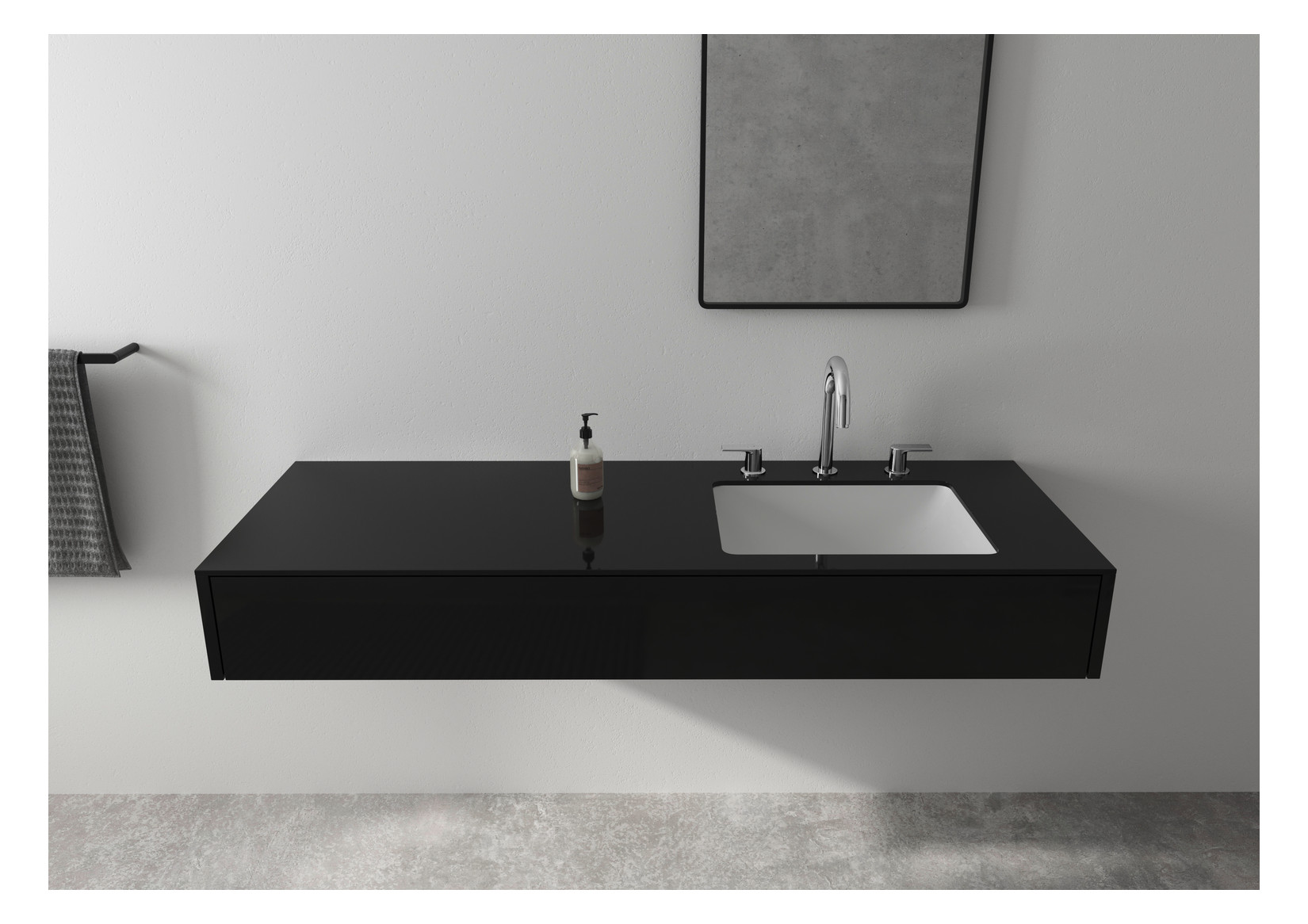 hansgrohe 3-Loch-Waschtisch-Armatur Vernis Shape mit Zugstangen-Ablaufgarnitur, chrom