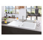 V&B Spüle Siluet 50 mit Ablaufgarnitur, Excenterbetätigung, ivory CeramicPlus