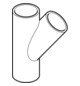 Geberit Abzweig PE DN 200/70, 45°, PE-HD