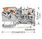 Reihenklemme 0,25-4qmm 1Etage 2kl gr 24A TS35 Hutschiene TH35