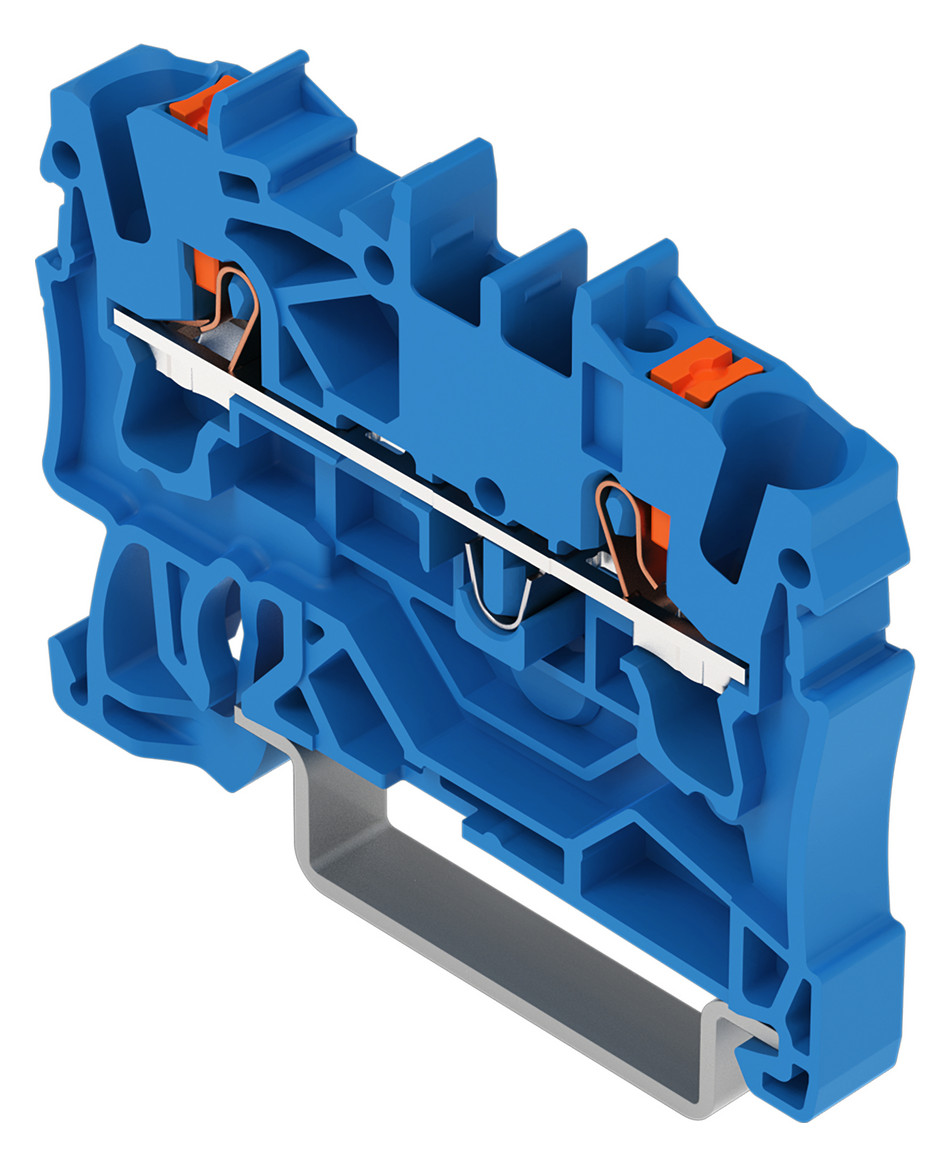 Reihenklemme 0,25-4qmm 1Etage 2kl bl 24A TS35 Hutschiene TH35