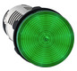 Leuchtmelder komplett 1f LED AC rnd hoch Ø22,5mm gn IP54
