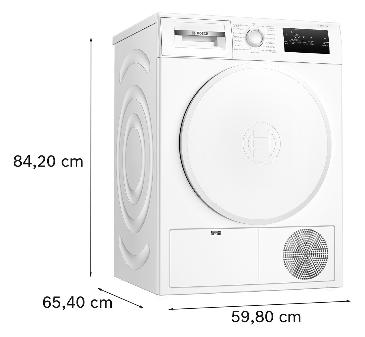 Wärmepumpentrockner E C 8kg ws 65dB re stufenl 138kWh Restzeit