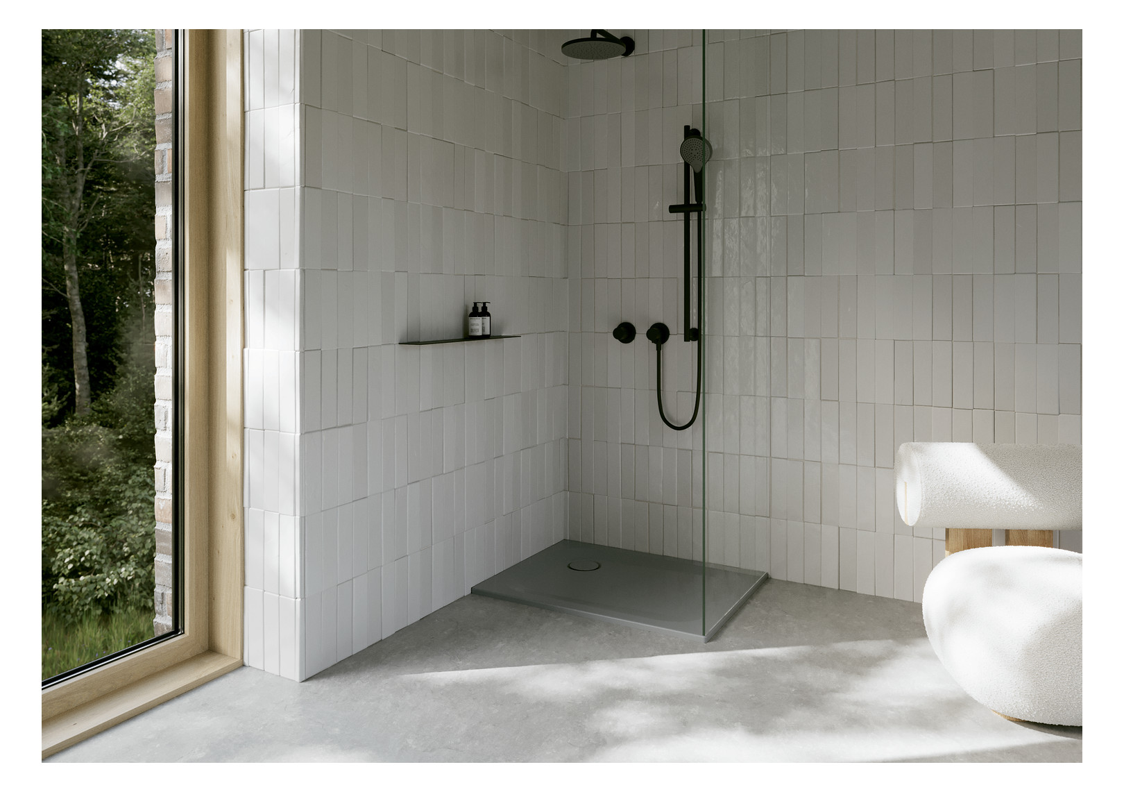 Duschwanne BetteUltra 8750 90x80x2,5cm, Antirutsch/Pro, Mini-Wannenträger, quartz