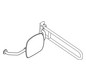 HEWI Rückenstütze 801 Wandabstand 230mm, rechts, Lehne tiefschwarz, umbra