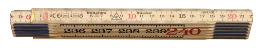 Hultafors-Holz-Gliedermaßstab, Birke - 2,4m