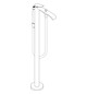 hansgrohe Fertigmontageset Vivenis Wannen-Einhebelmischer, bodenstehend, mattweiß