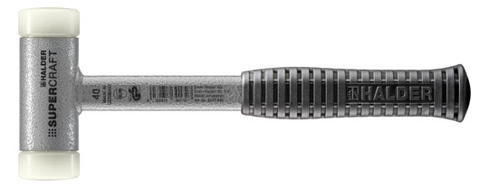 HALDER-Supercraft-Schonhammer 40 mm, mit Stahlrohrstiel