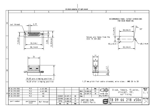 HART D SUB SV FE IDC 09 AU2  09662186502 