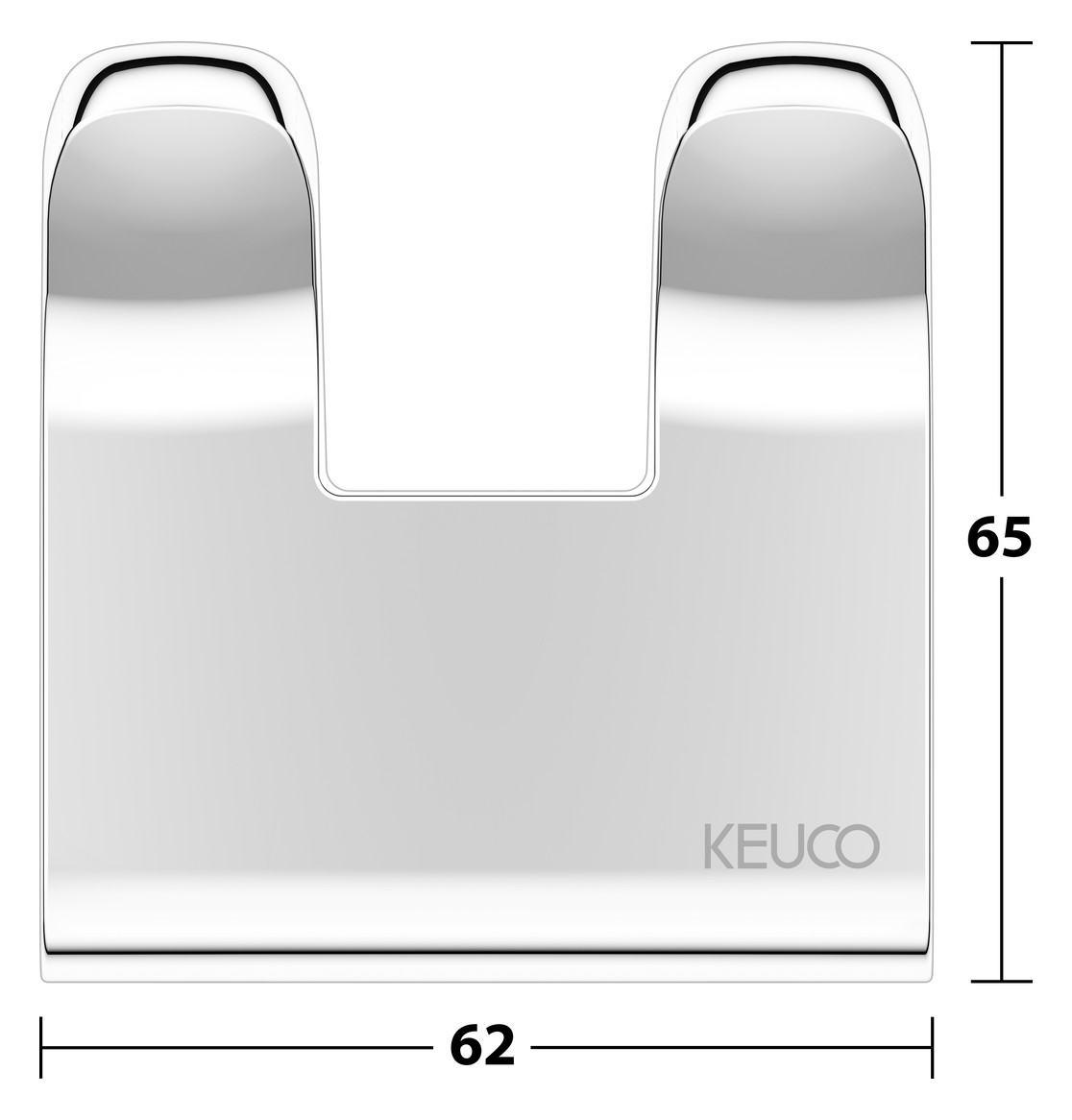 KEUCO Handtuchhaken Collection Moll doppelt, verchromt