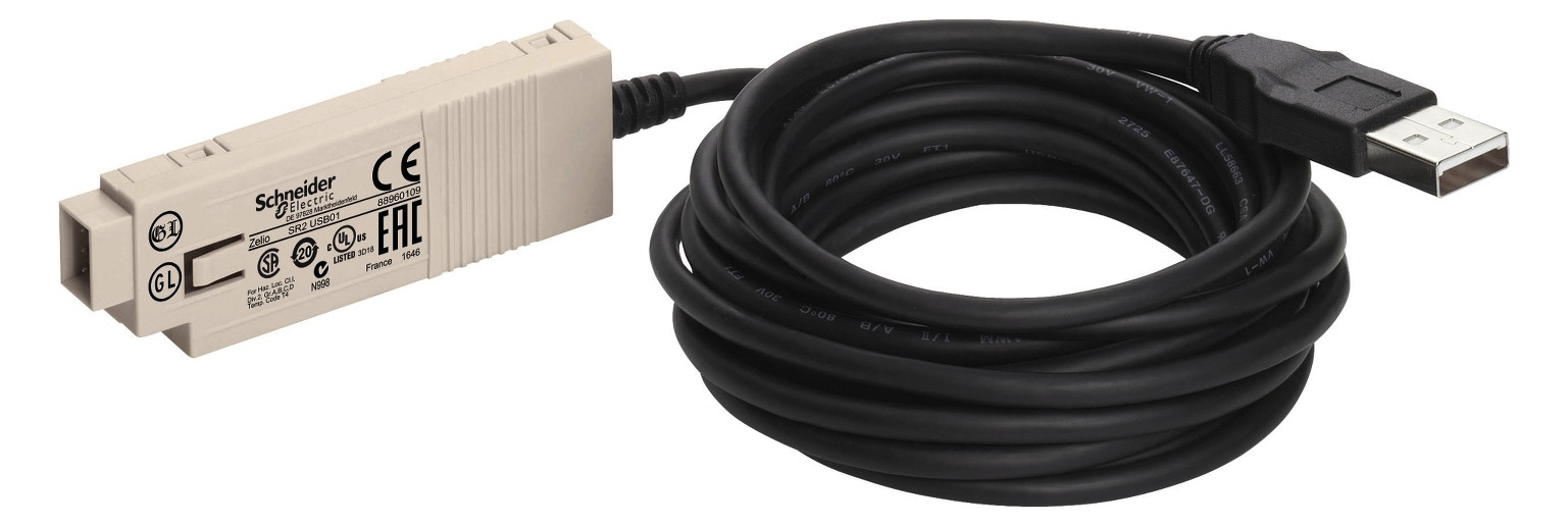 SPS-Verbindungskabel 3m Schraub USB 9p SPS-Programmierger