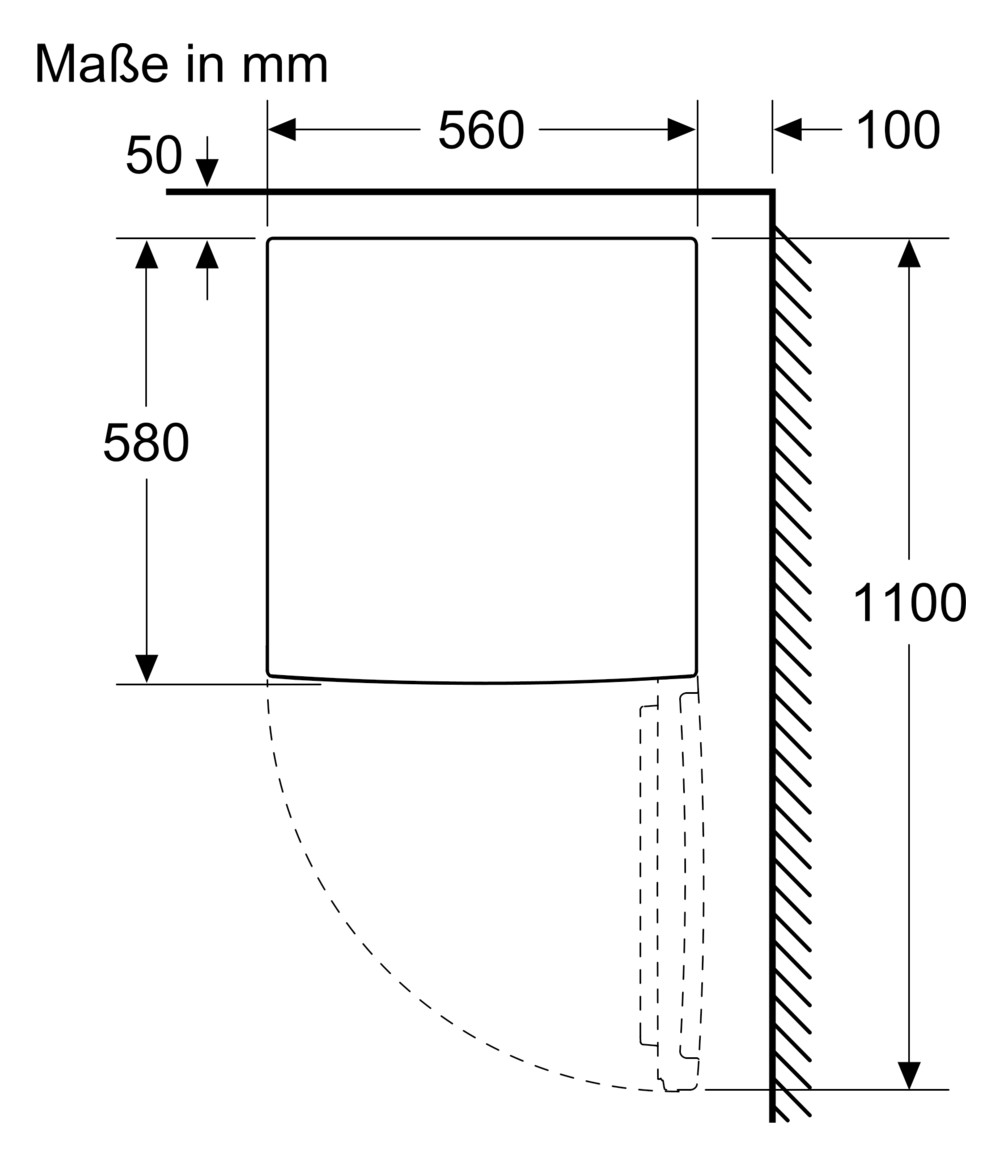 Tischgefrierschrank 83l E 164kwh 39dB ws 3Korb B560xH850xT580mm Warnsignal: