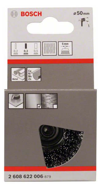 Topfbürste Ø50mm Drahtbürste Stiftanschluss