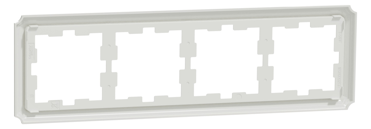 Rahmen 4f lows glz Kst Unterputzmontage Thermopl