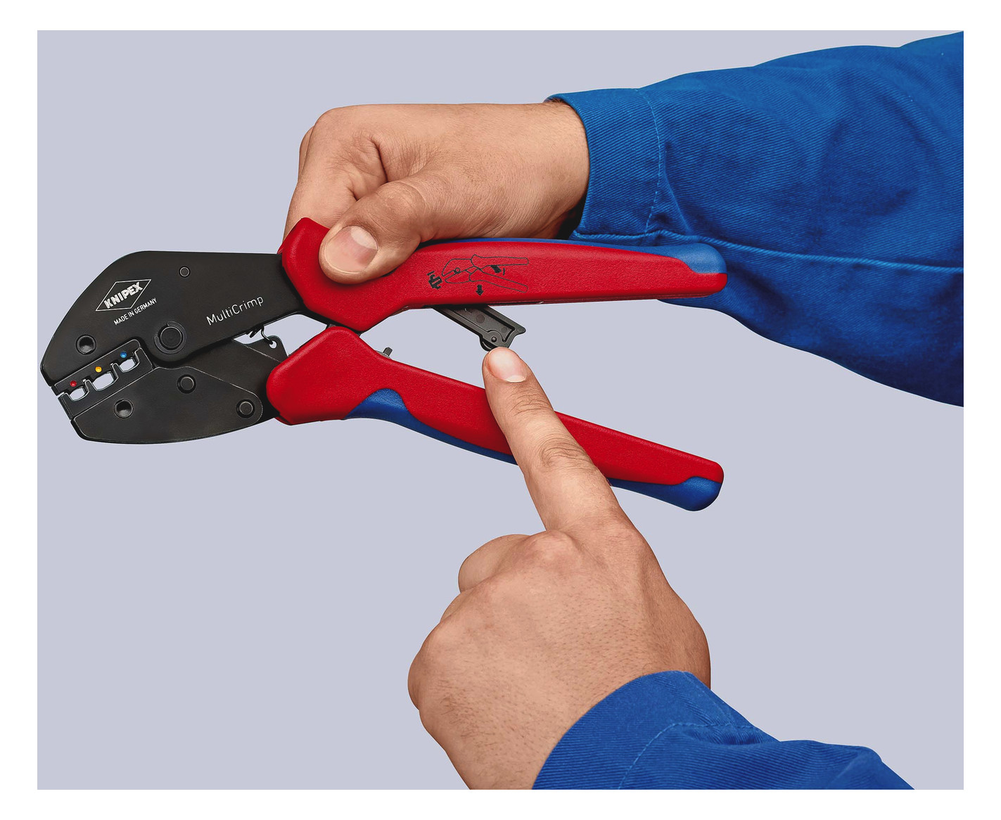 Kerbzange mech 250mm versch.Eins 0,5-6qmm AWG10-20