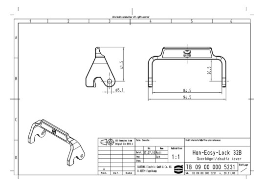 HART Kunststoffbügel Han 32B 09000005231 
