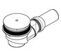 GROHE Ablaufgarnitur Universal Ø 11,2 cm, Abgang waagerecht, chrom