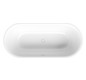 Badewanne BetteLux Oval 3466 Glasur, snow, 180x80x45cm