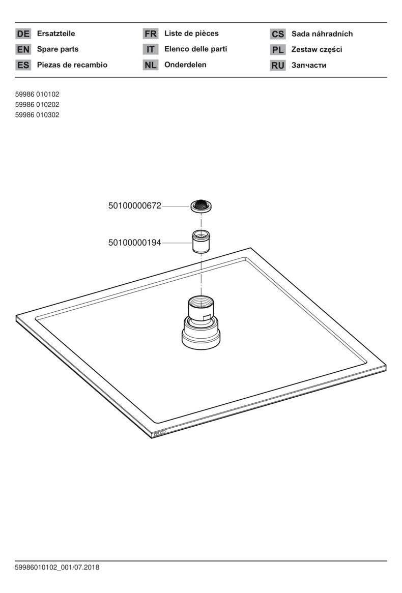 KEUCO Kopfbrause eckig, Metallkopfbrause, 250 x 250 mm, verchromt