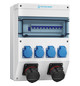 CEE-Kombi Kst gr IP54 2x16A5p400V 4Steckd LS-Schalter