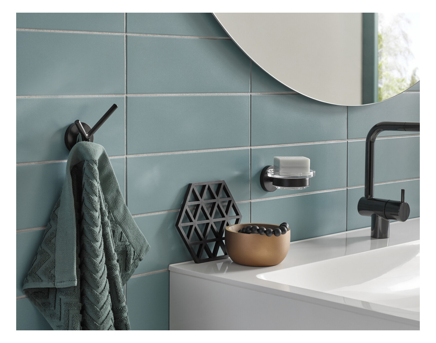 EMCO Doppel-Handtuchhaken Round 40mm, chrom