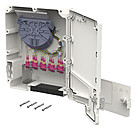LWL-Patchpanel 9f LC-D Wandmont OM4 m.Pigtails max:9f