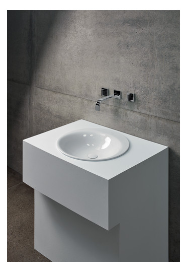 Einbau-Waschtisch BetteLux Oval A220 50x50cm, PW, ägäis