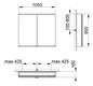 KEUCO Spiegelschrank Royal Modular 2.0 1050 x 900 x 160 mm, 1 Steckdose, 1 Doppel-USB-Ladestelle, Wandvorbau, 2 Türen
