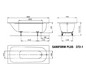 Kaldewei Badewanne SANIFORM PLUS 372-1 160x75cm, Vollantislip Perl-Effekt, bahamabeige