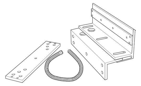 GEZE Montageset Bandseite         024731 