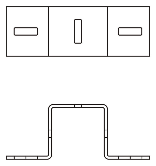 BIS Kreuzverbinder Maxx CC100 275 x 75 x 84 mm, für Profilkonstruktionen
