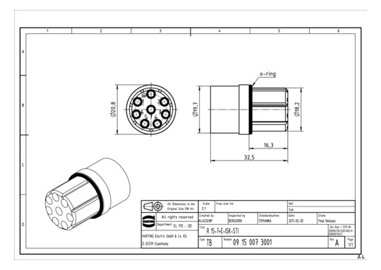 HART Stifteinsatz R15        09150073001 