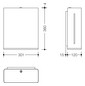 HEWI Papierhandtuchspender 300x510x185mm, für ca. 300-450 Stück, reinweiß