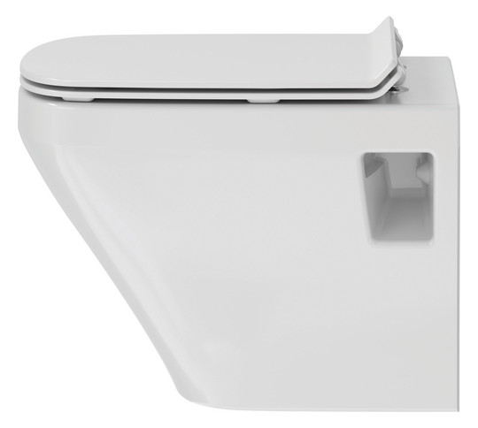 Duravit WC-Sitz DuraStyle ohne Absenkautomatik, Scharniere Edelstahl, weiß