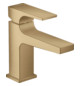 hansgrohe Waschtisch-Einhebelmischer 100 Metropol mit Hebelgriff, Push-Open-Ablaufgarnitur, Ausladung 127mm, brushed bronze