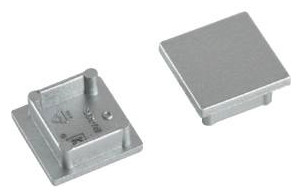 Endkappe alu Kst L18,6mm B18,8mm H7mm Endkappe alu Kst L18,6mm B18,8mm H7mm