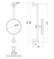 EMCO LED-Rasier-/Kosmetikspiegel Pure Ø 203 mm, rund, Vergrößerung 3-fach, mit Kippschalter, chrom