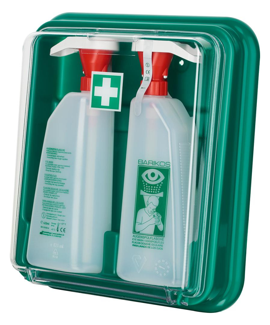 Bild Augenspülflasche Set2, Wandbehälter, 2 F laschen: 620ml - BARIKOS-0