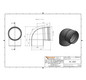 Ostendorf KG2000 Bogen B DN/OD 315, 87,5Grad