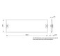 Schrank-Frontplatte 3HE B500xH150mm ST pulverbesch