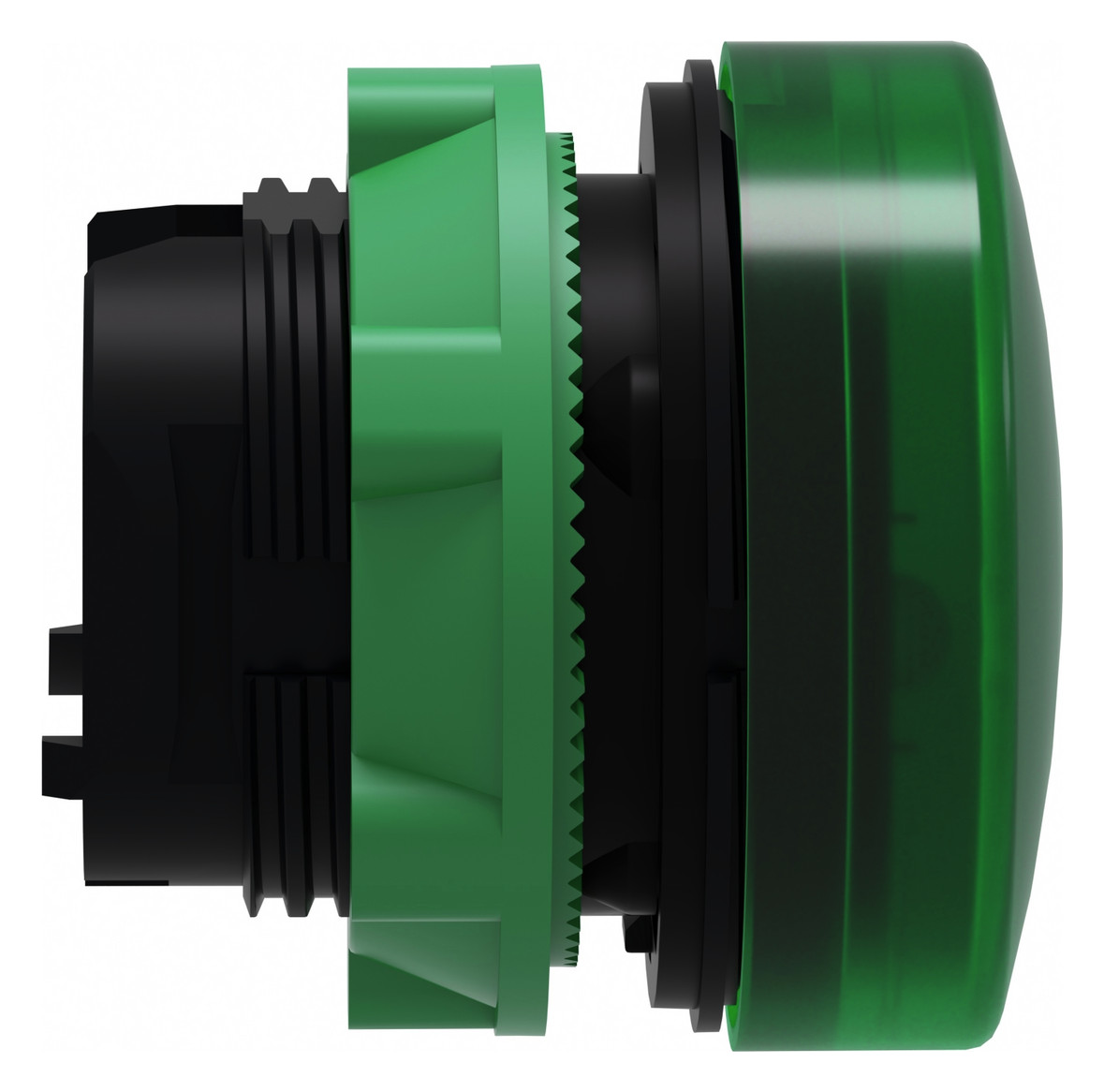 Leuchtmelder Front hoch rnd gn Ø22mm 1st Kst IP66