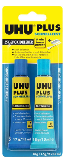 UHU-2K-Epoxidharzkleber plus schnellfest Nr.45700 - 35 g