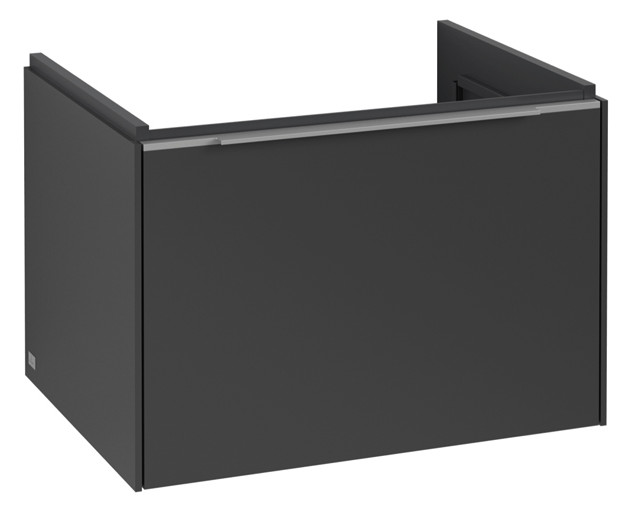 V&B Waschtisch-Unterschrank Subway 3.0 62,2x42,9x47,8cm, ohne LED/Griff Aluminium glänzend, graphite