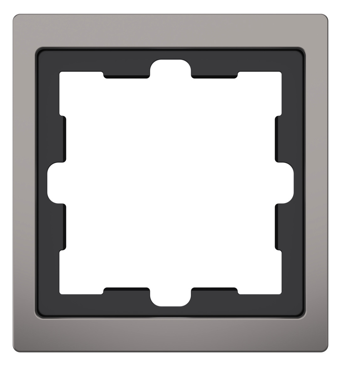 Rahmen 1f ni metallic D-Life Metall Edst f.GEB-K Unterputzmontage