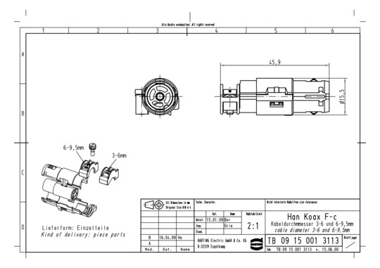 HART Coax-Kontakt            09150013113 